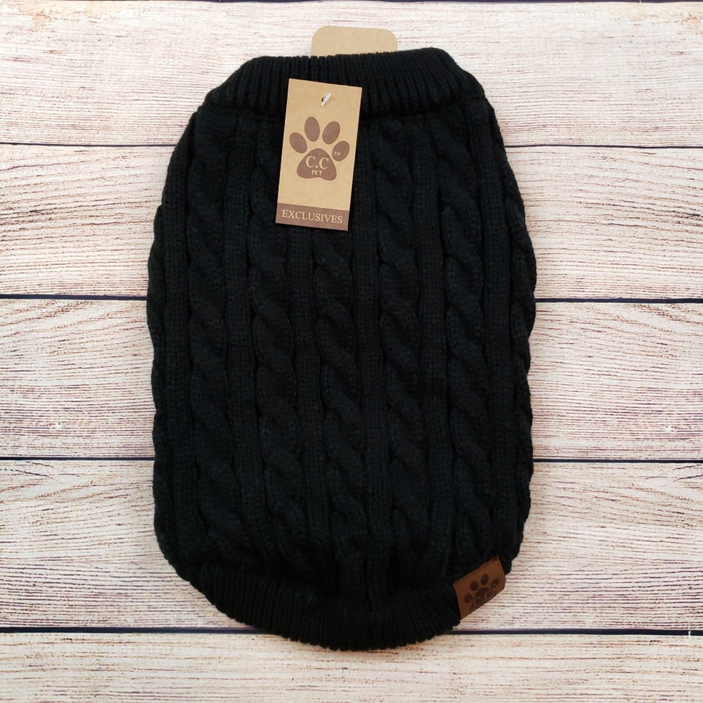 C.C brand solid dog sweaters